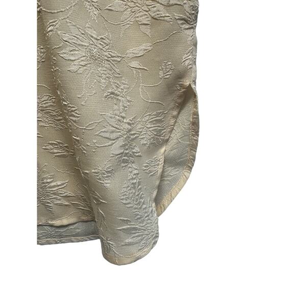 Victoria's Secret Vtg Secret Flower Embossed Button Up Collared Oversize Shirt M - Picture 8 of 8